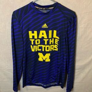 Men’s Small Adidas Climalite Michigan Wolverines
